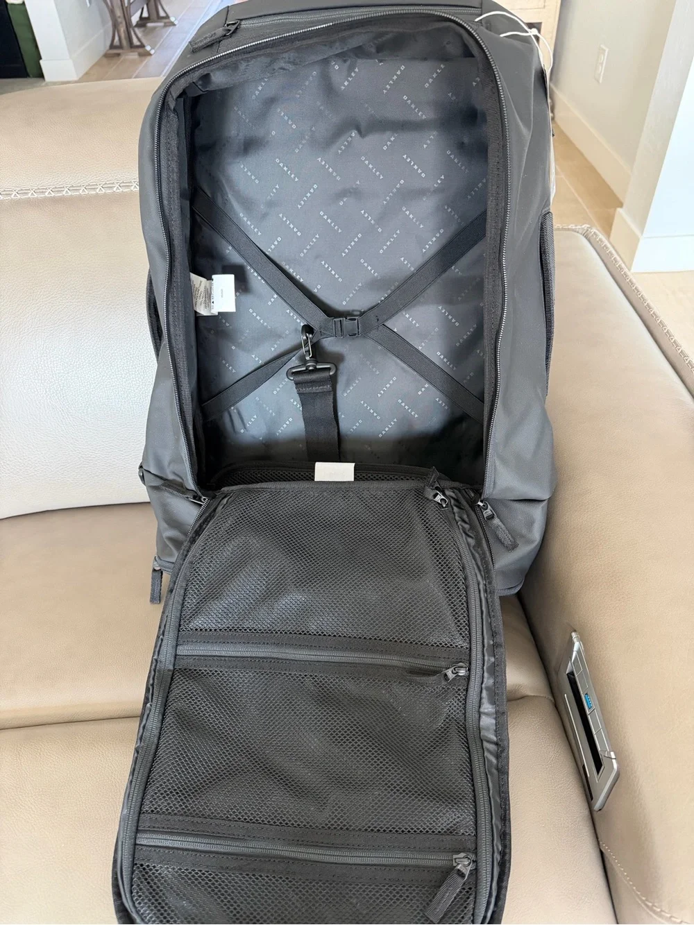 Oakley Rover Black Tactical-Style Backpack with Multiple Front Pockets